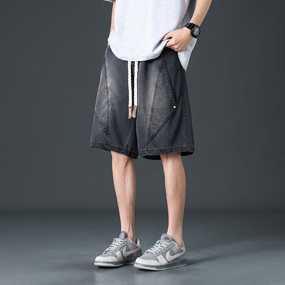 Salvano Diamond Denim Shorts