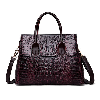 The Bordeaux Leather Tote