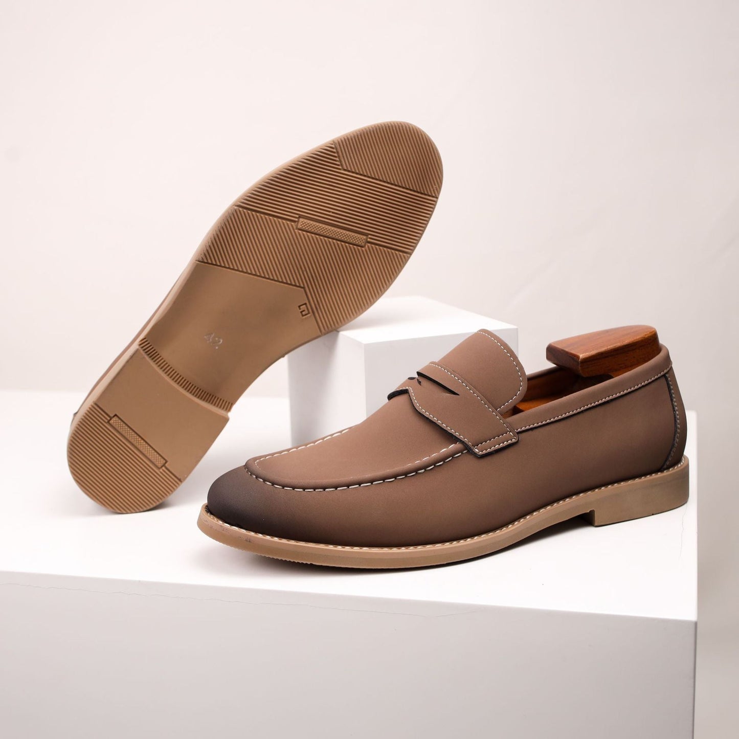 Salvatore Smooth Suede Loafer