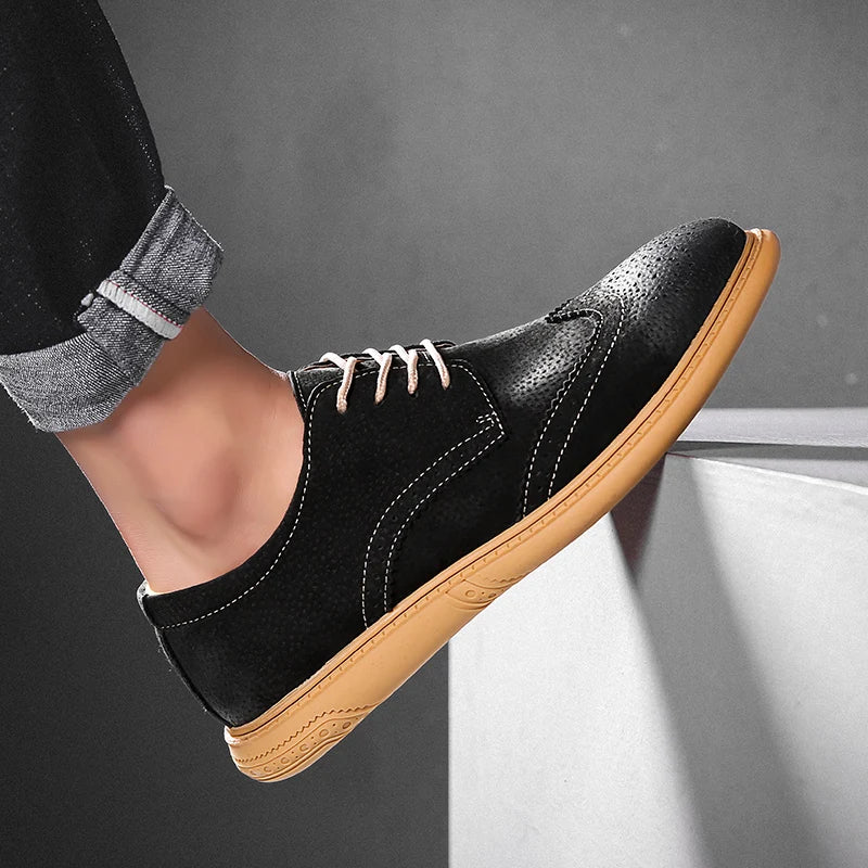 Santorini Suede Wingtip Shoe