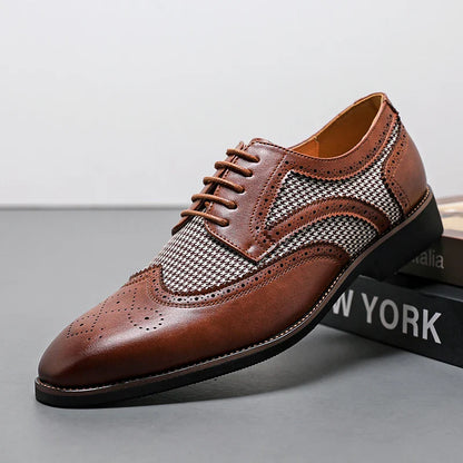 Houndstooth Wingtip Derby