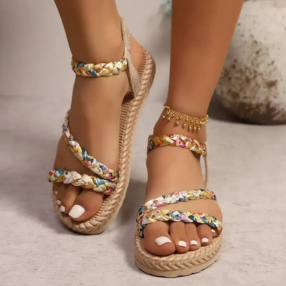 Boardwalk Floral Flat Sandals