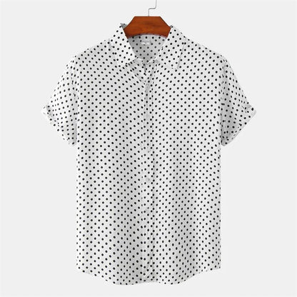 Julian Dot Print Button-Up Shirt
