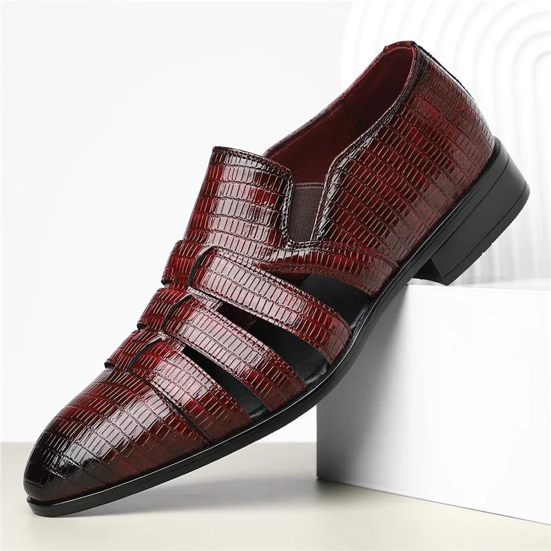 Anthony Cut Out Crocodile Loafer