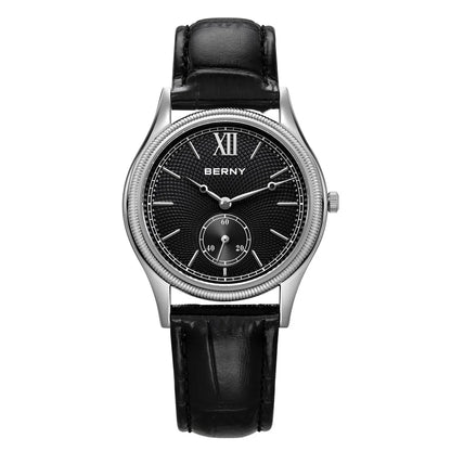Berny Classic Leather Strap Watch, 38mm