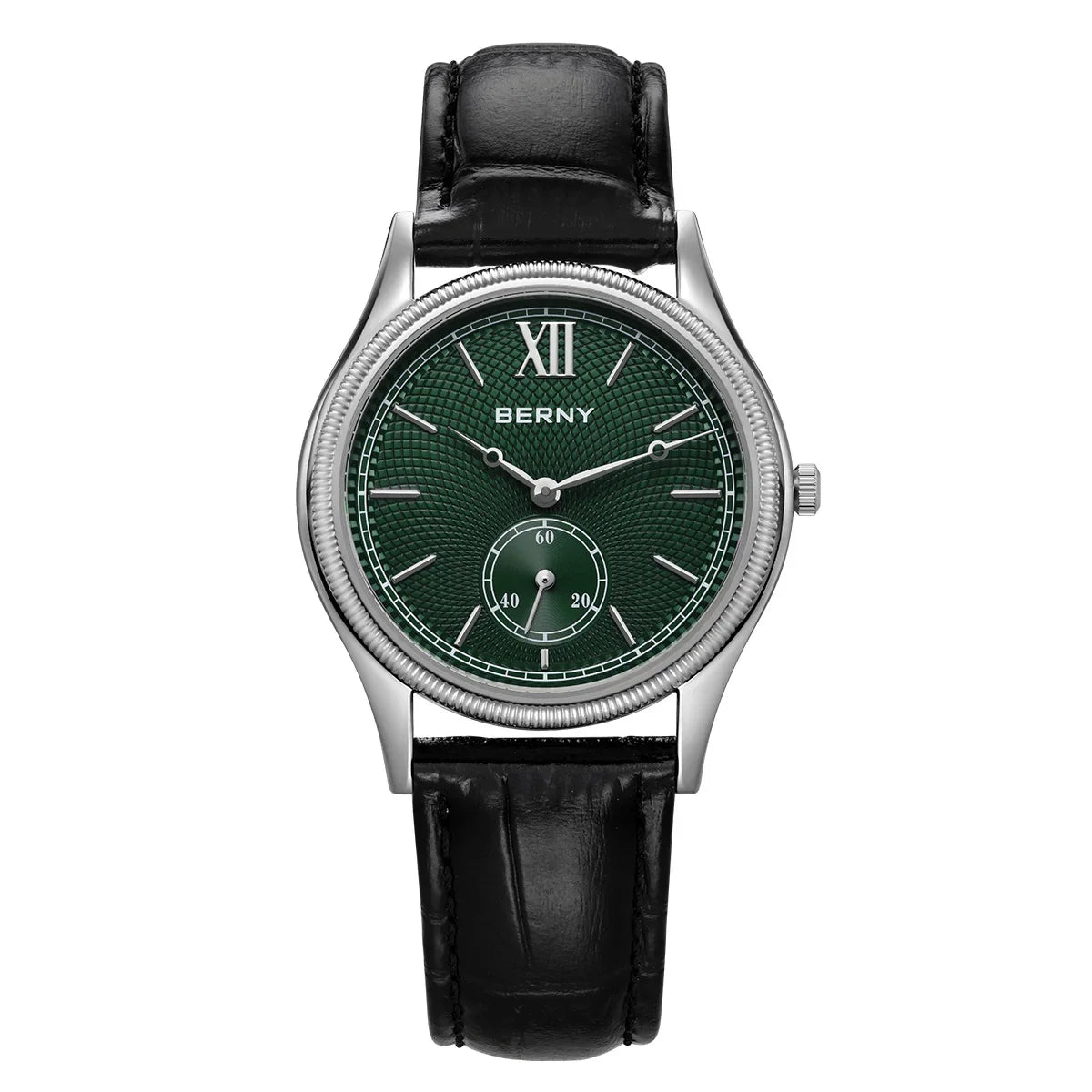 Berny Classic Leather Strap Watch, 38mm