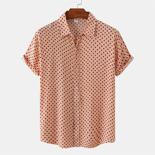 Julian Dot Print Button-Up Shirt