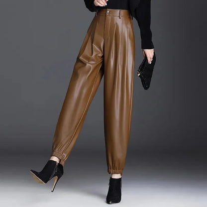 The Elise Faux Leather Pants
