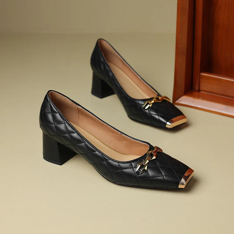 Penelope Block Heel Pump