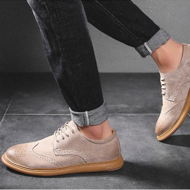 Santorini Suede Wingtip Shoe
