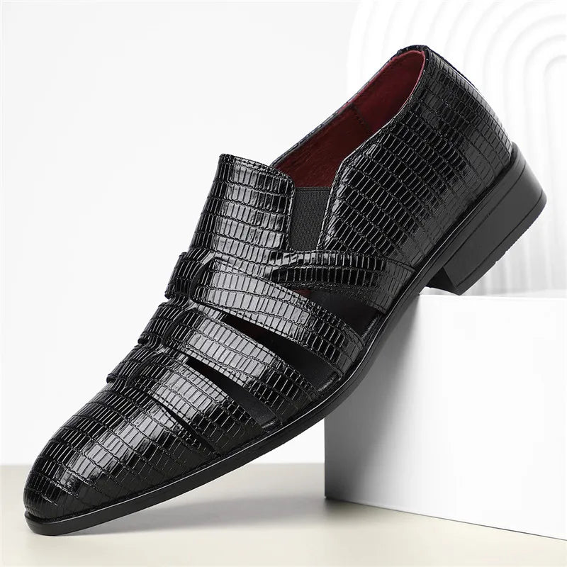 Anthony Cut Out Crocodile Loafer