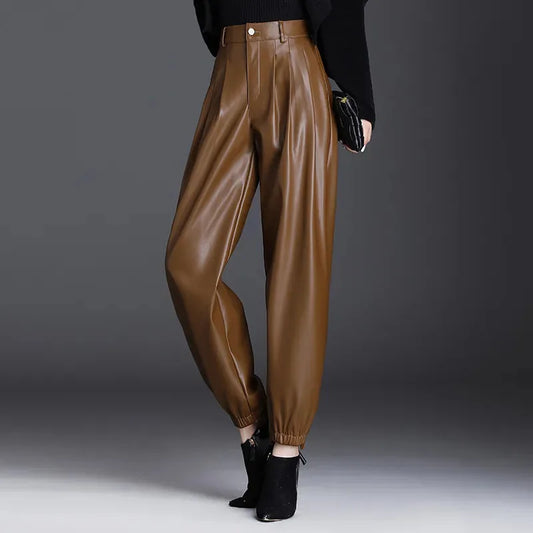 The Elise Faux Leather Pants