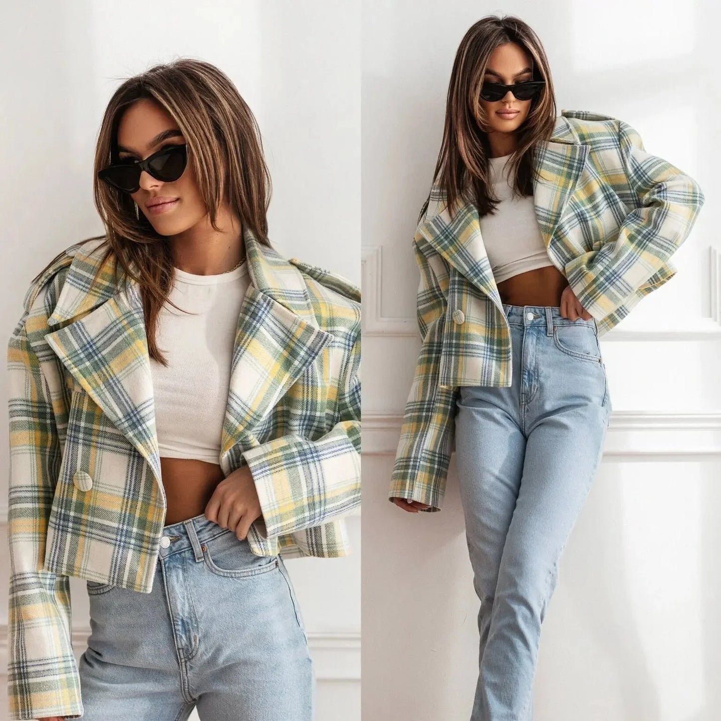 Penelope Cropped Pea Coat