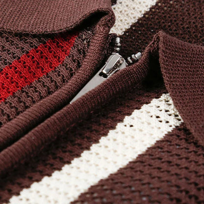 Nolan Open Knit Polo