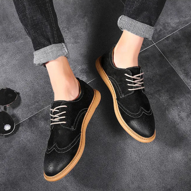 Santorini Suede Wingtip Shoe