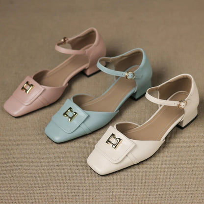 Bella Block Heel Pump