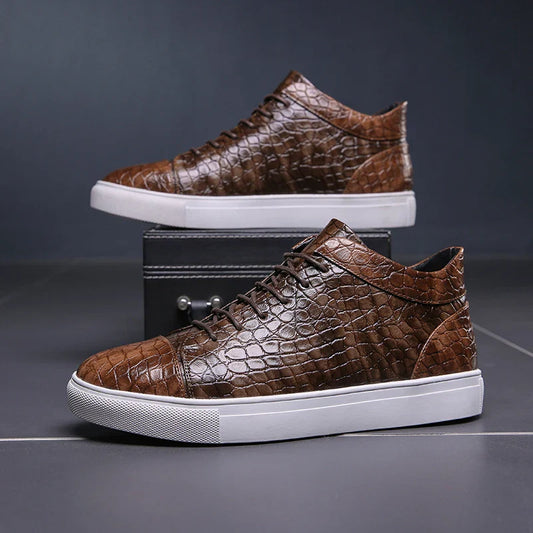 Anthony Sartain Leather Sneakers