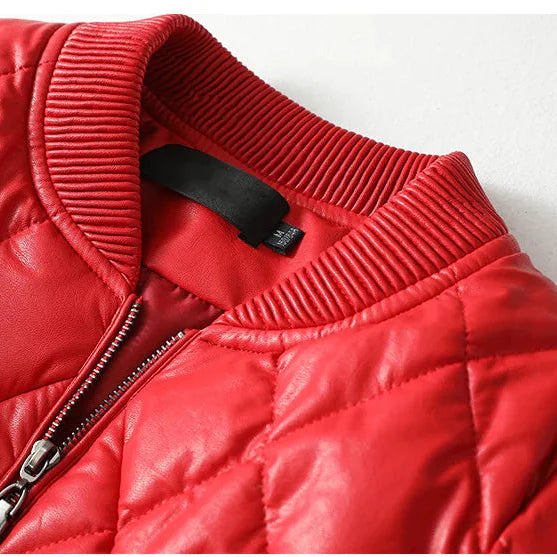 Sloane Quilted Leather Bomber