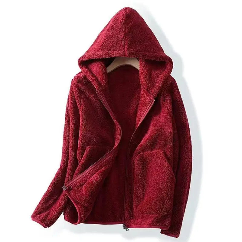 The Valentina Coral Fleece Hoodie