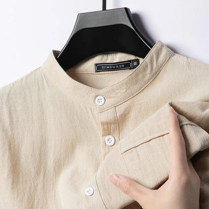 Calvin Coastal Cotton-Linen Shirt