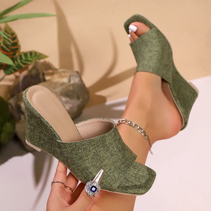 Solara Block Heel Mules