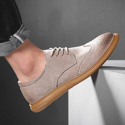 Santorini Suede Wingtip Shoe