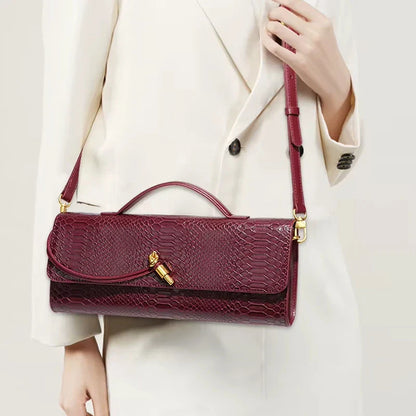 Sammi Snake Print Clutch