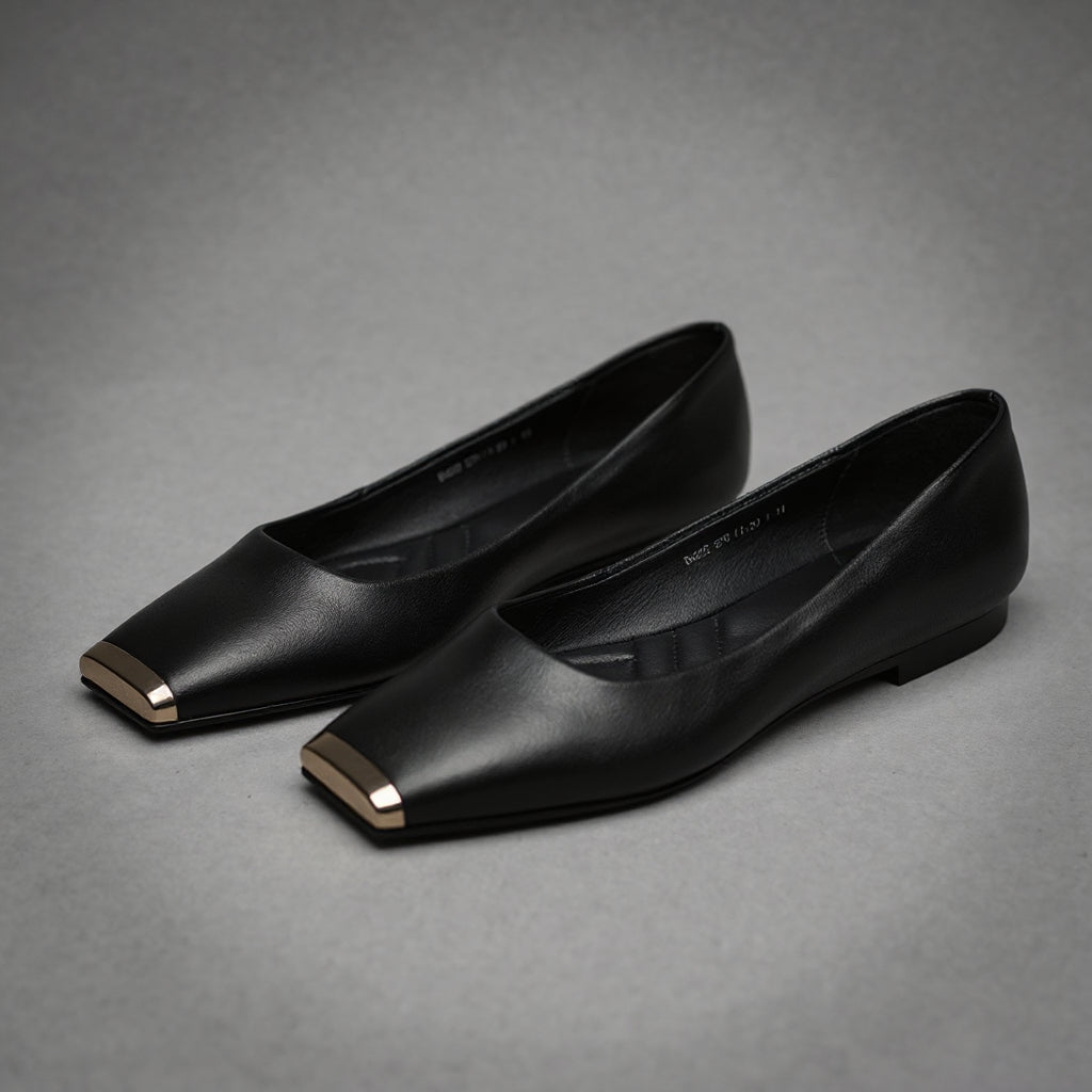 Dania Gold Toe Ballet Flat
