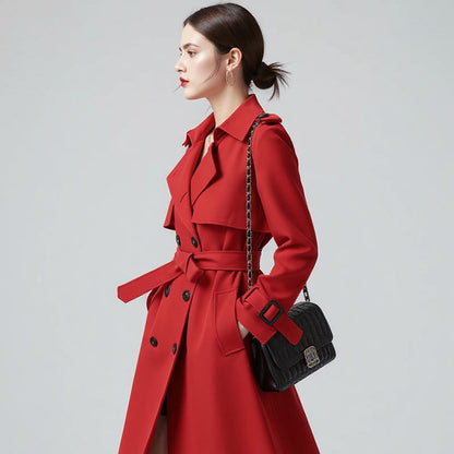 Dania Double-Breasted Trench Coat