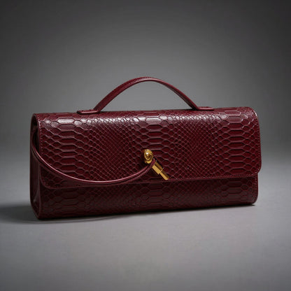 Sammi Snake Print Clutch