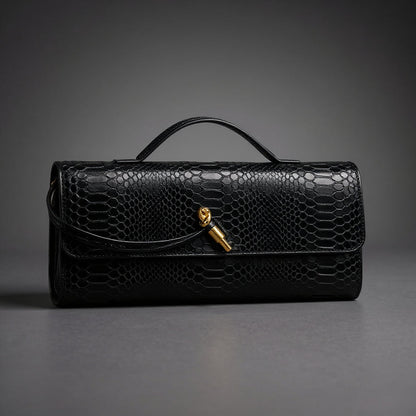 Sammi Snake Print Clutch