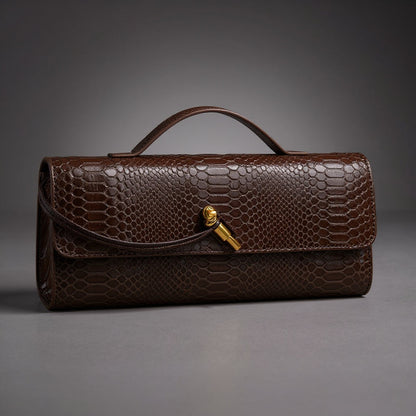 Sammi Snake Print Clutch