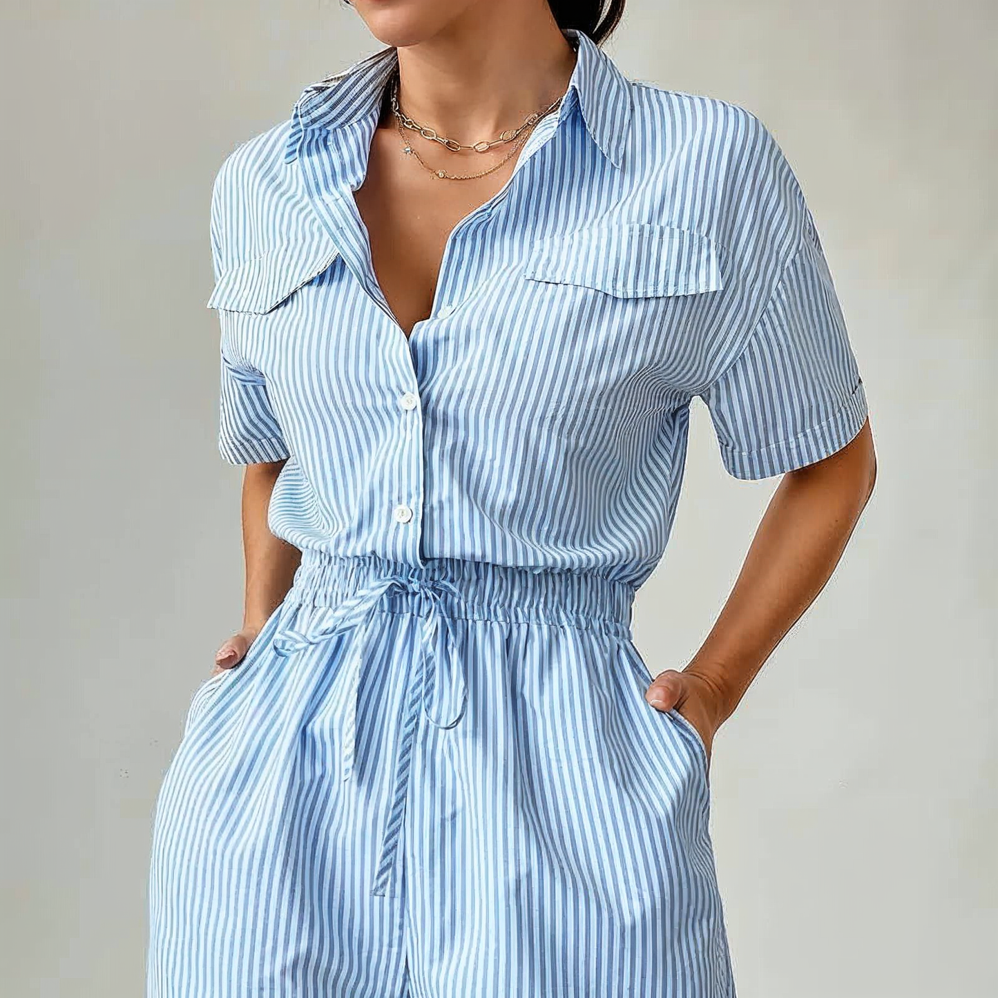 Camila Cinched Waist Romper