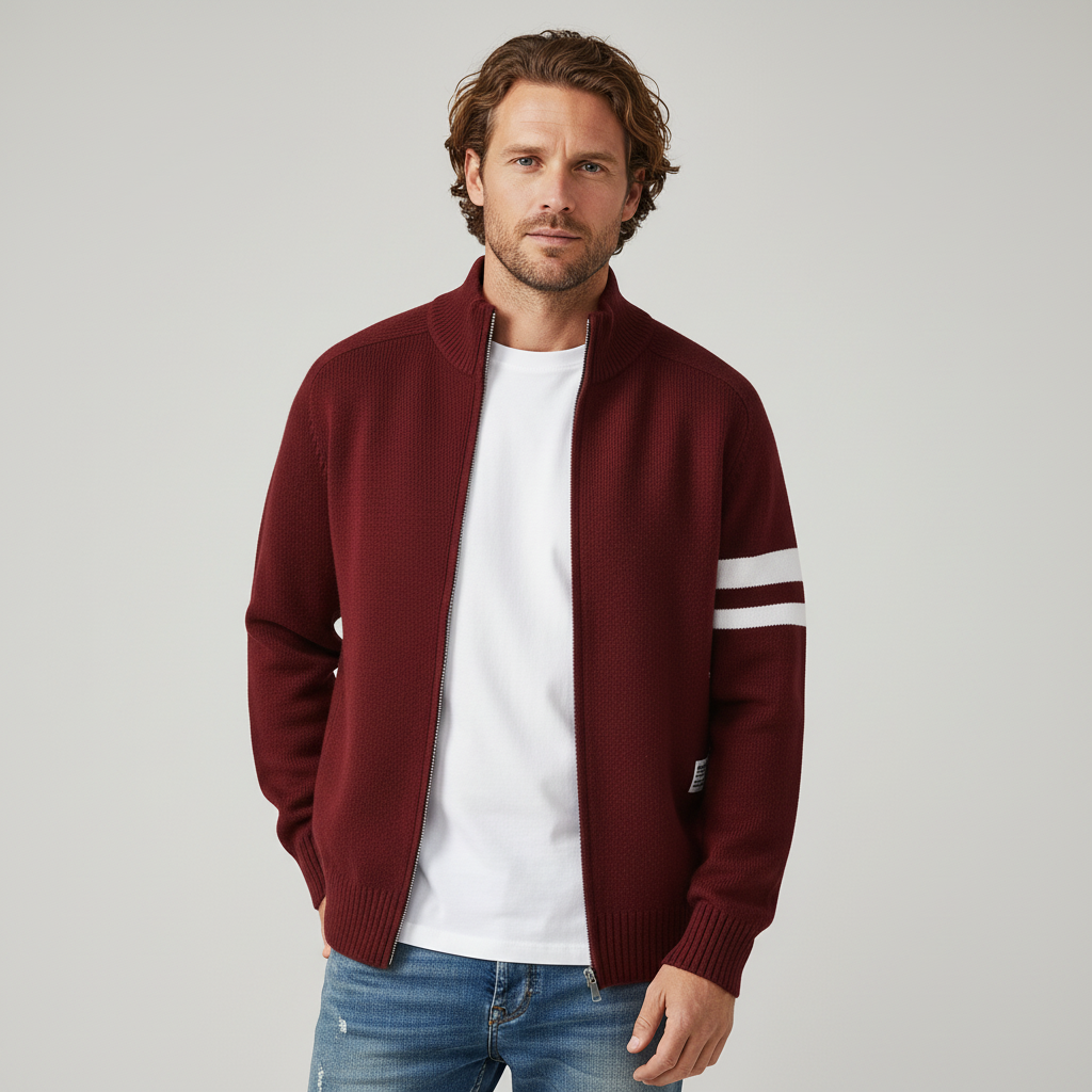 Nolan Knit Zip Sweater