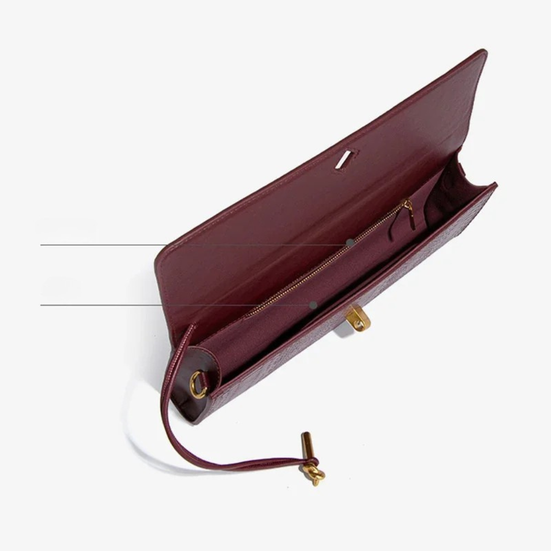 Sammi Snake Print Clutch