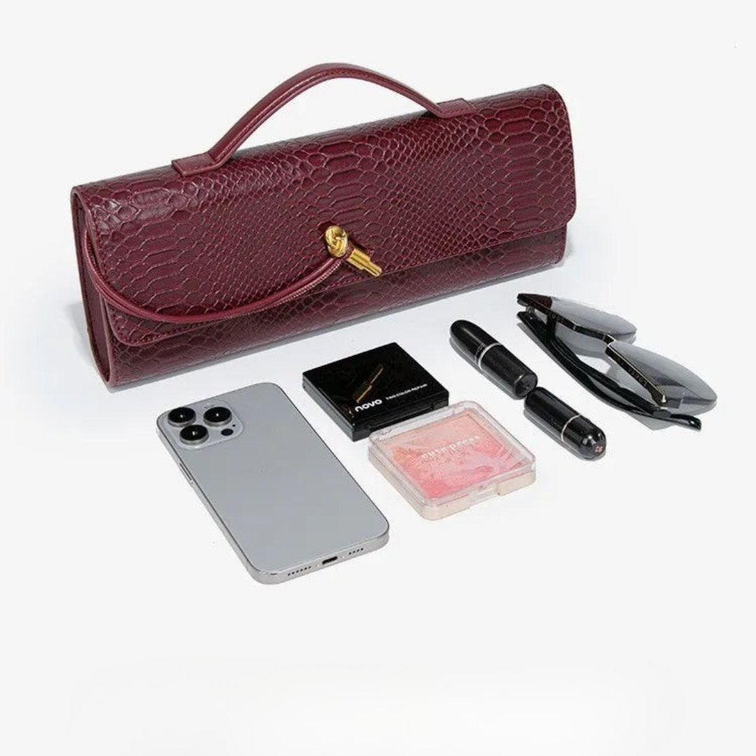 Sammi Snake Print Clutch